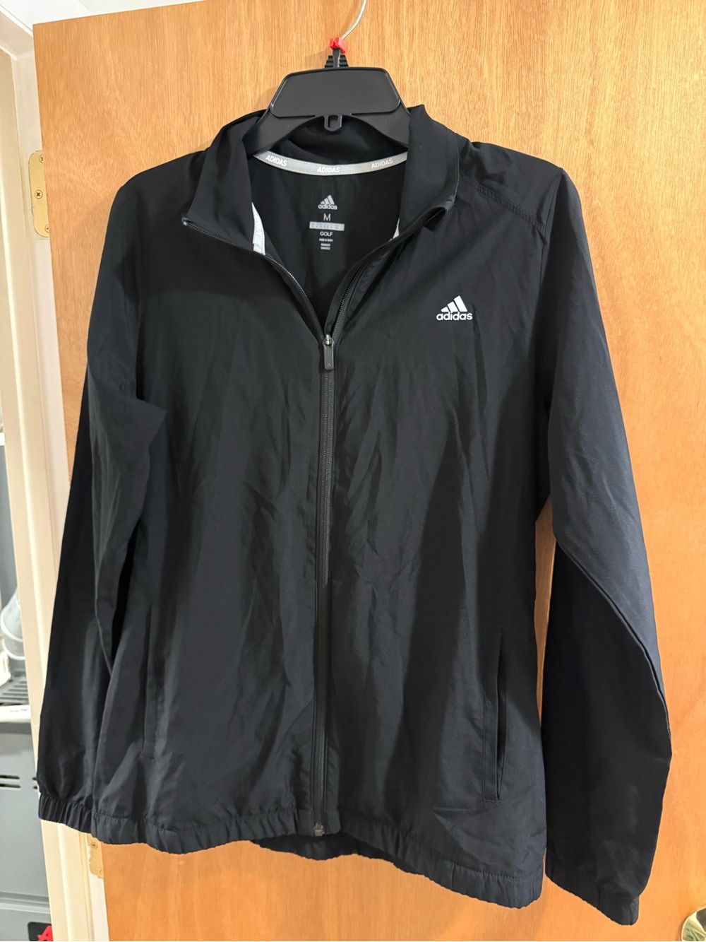 adidas Black Full-Zip Lightweight Bomber Jacket